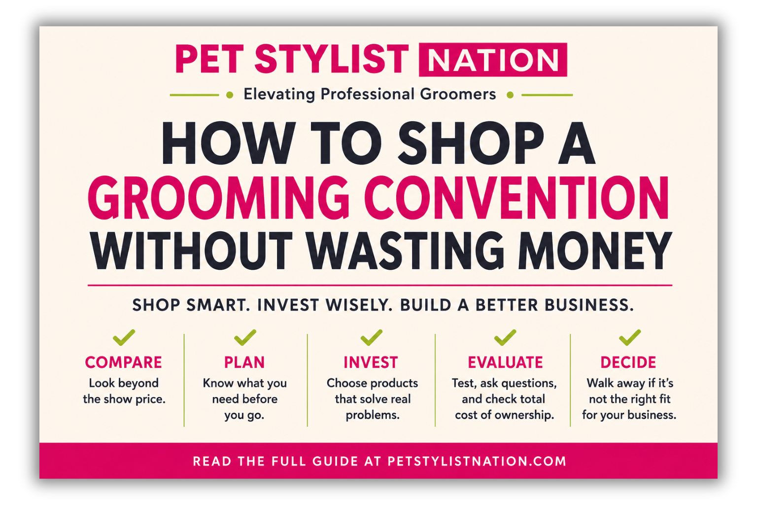 How to Shop a Grooming Convention Without Wasting Money