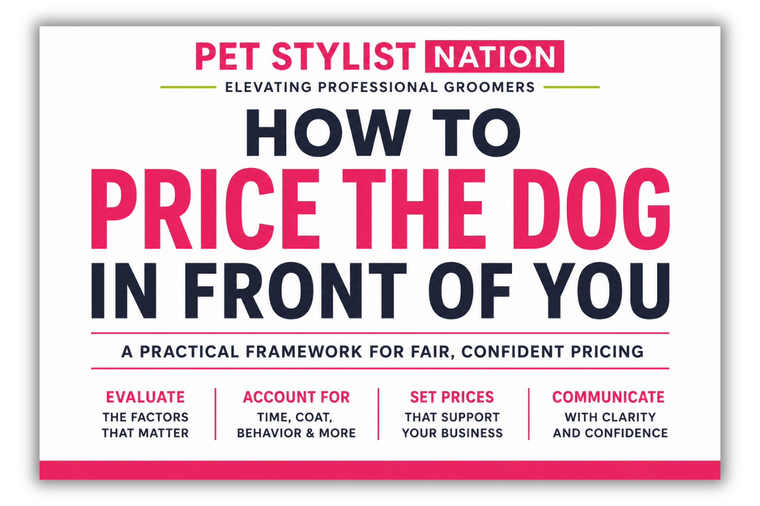 How to Price an Individual Dog Grooming Appointment